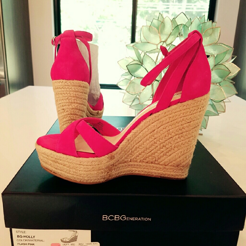 BCBG Generation Espadrilles in Hot Pink!